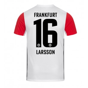 Eintracht Frankfurt Hugo Larsson #16 Hjemmebanetrøje 2024-25 Kort ærmer